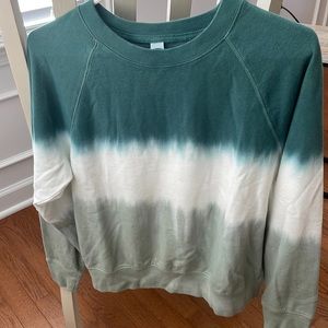 Old Navy Green Tie Dye Crewneck Size Small
